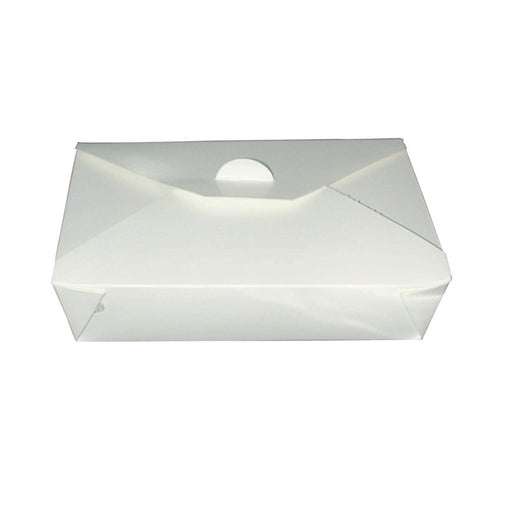 Boîte repas carton blanc 1450 ml 21,5 cm x 16 cm x 5 cm - 25 unités