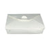 Boîte repas carton blanc 1450 ml 21,5 cm x 16 cm x 5 cm - 25 unités