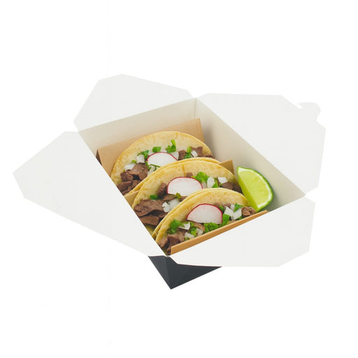Boîte repas carton noir 2000 ml 21,5 cm x 16 cm x 6,5 cm - 50 unités