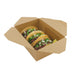 Boîte repas carton kraft laminé 3000 ml 22,8 cm x 16 cm x 9 cm - 40 unités