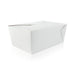 Boîte repas carton blanc 3000 ml 21,5 cm x 16 cm x 9 cm - 40 unités