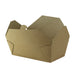 Boîte repas carton kraft laminé 1000 ml 18,4 cm x 10,5 cm x 6 cm - 50 unités
