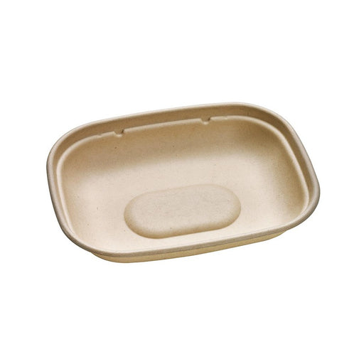 Plateau pulpe rectangulaire brun 850 ml 22 cm x 17 cm x 2,7 cm - 50 unités