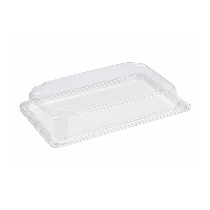 Couvercle PET transparent 23 cm x 16,5 cm x 4,6 cm - Compatible avec 210BPU22CBR - 50 unités