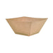 Barquette ingraissable kraft naturel 2000 ml 23 cm x 22 cm x 9,4 cm - 25 unités