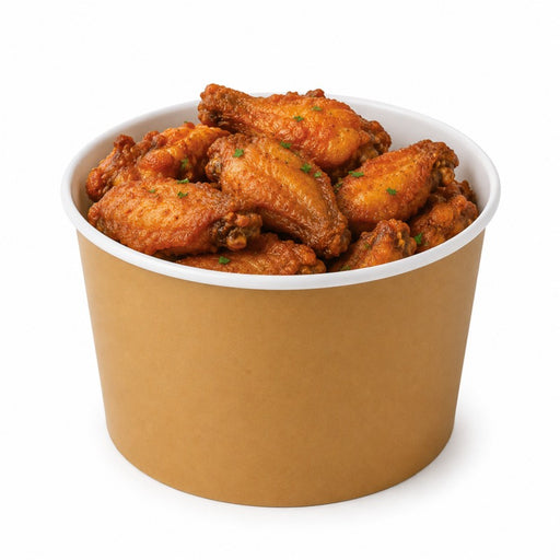 Bucket geant en carton impression kraft - 16,1 cm x 21,5 cm x 17 cm - 19 unités