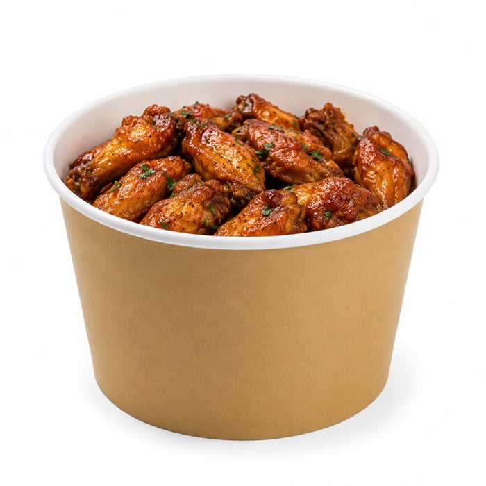 Bucket carton géant kraft - 18,8 cm x 14,3 cm x 14,5 cm - 27 unités