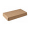 Couvercle carton kraft pour plateau repas - 31,5 cm x 24,8 cm x 6 cm - Compatible avec 210BUZZTRAY, 210BUZZTRAYBR - 100 unités
