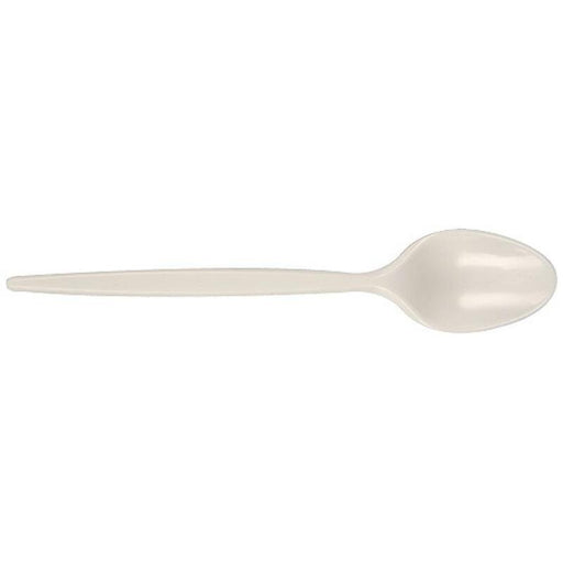 Cuillère à café 12,5 cm plastique beige - 1000 unités