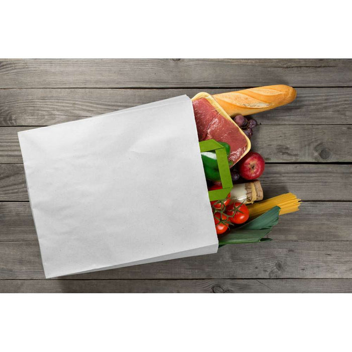 Sac cabas papier blanc - 20 cm x 10 cm x 28 cm - 250 unités