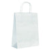 Sac cabas papier blanc poignées ficelles 22 cm x 10 cm x 29 cm - 250 unités