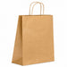 Sac cabas papier kraft brun poignées ficelles 28 cm x 12 cm x 31 cm - 200 unités