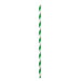 Chalumeau papier cocktail vert / blanc H 14,5 cm - 500 unités