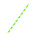 Chalumeau papier vert citron/blanc emballé individuellement par 500 unités L: 0,6 cm l: 0,6 cm H: 19,7 cm