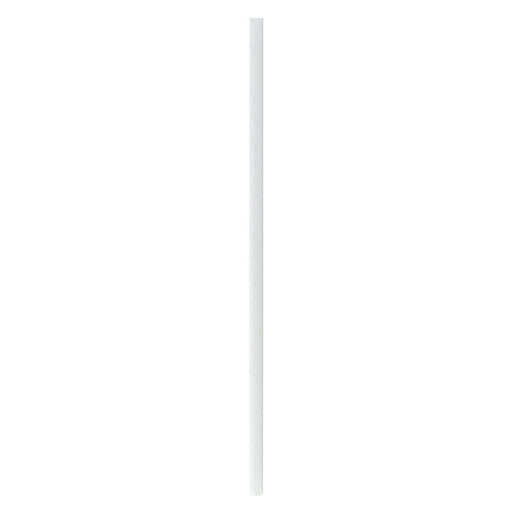 Chalumeau papier blanc emballé individuellement 0,6 cm x 0,6 cm x 26 cm - 500 unités
