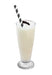 Chalumeau papier smoothie noir / blanc H 19,7 cm - 500 unités