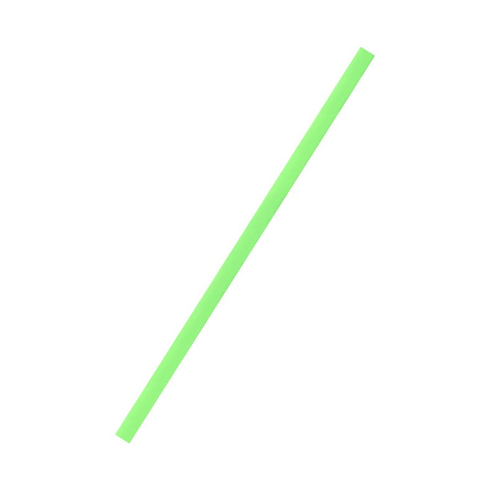 Chalumeau PLA vert emballé individuellement - Ø 0,5 cm - 250 unités