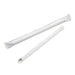 Paille biseautée blanche pour Bubble tea - emballage individuel H 20 cm - 100 unités