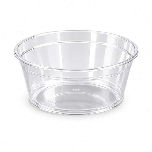 Coupe plastique PS cristal ronde 225 ml - Ø 10,4 cm - H 4 cm - 100 unités