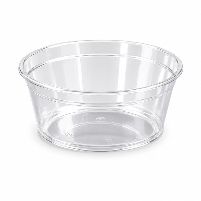 Coupe plastique PS cristal ronde 225 ml - Ø 10,4 cm - H 4 cm - 100 unités