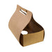 Porte gobelets kraft + porte paille - 2 compartiments 254x152mm H228mm -50 Pcs