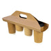 Porte gobelets kraft - 4 compartiments 38 cm x 42 cm - 50 unités