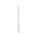 Mini couteau plastique PS blanc 12,5 cm - 100 unités