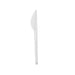 Couteau 16,5 cm plastique PS transparent - 100 unités