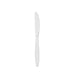 Couteau 19,2 cm plastique PS transparent "Majesty" - 100 unités