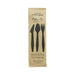 Hercule Kit couverts bois 3 / 1: couteau fourchette cuillère emballage kraft 18,5 cm - 50 unités