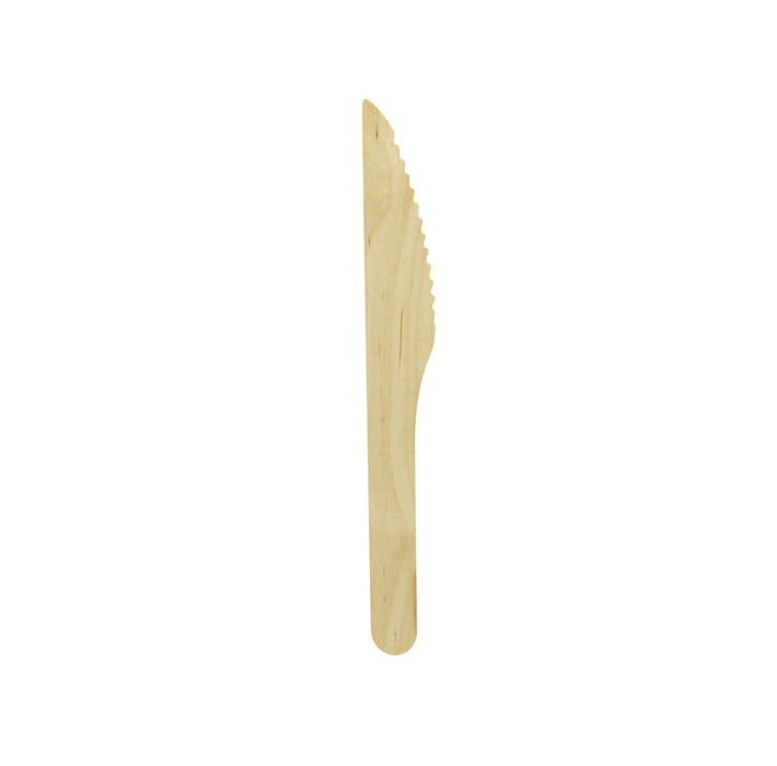 Couteau 16,5 cm bois - 100 unités