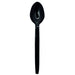 Cuillère à café 11,4 cm plastique PS noire - 100 unités