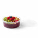 Pot Deli rond PET transparent avec couvercle rentrant 200 ml - Ø 10 cm - H 3,8 cm - 50 unités