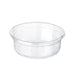 Pot Deli rond PET transparent avec couvercle rentrant 240 ml - Ø 11,7 cm - H 4,5 cm - 25 unités