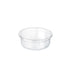 Pot deli rond plastique PET transparent avec couvercle rentrant - 250 ml - 11,7 cm x 6,1 cm - 25 unités