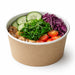 Pot "Deli" rond en carton kraft - 11,5 cm x 9,25 cm x 8,7 cm - 50 unités