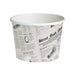 Pot "Deli" rond en carton décor Journal 650 ml - Ø 11,4 cm - H 9,9 cm - 50 unités