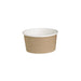 Pot "Deli" rond en carton décor brun 480 ml - Ø 11 cm - H 7 cm - 25 unités