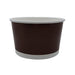 Pot "Deli" rond en carton marron foncé 450 ml - Ø 11 cm - H 6,9 cm - 50 unités