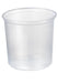 Pot Deli rond PP transparent 750 ml - Ø 11,6 cm - H 10,5 cm - 50 unités