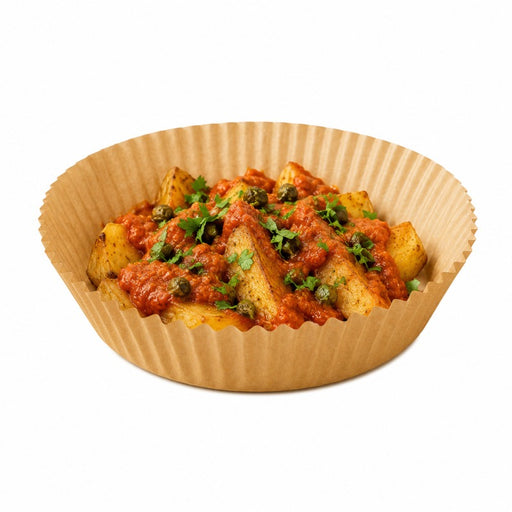 Moule à friture rond kraft sans trous H 4,5 cm - 100 unités