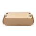 Boîte burger carton kraft brun microcannelé 22,5 cm x 12,5 cm x 8,2 cm - 25 unités
