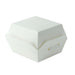 Mini boîte burger en carton blanc 7 cm x 7 cm x 5 cm - 50 unités