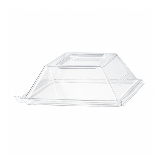 Couvercle PET transparent 13,2 cm x 8,8 cm x 3,3 cm - Compatible avec 210ECOD137, 210ECOD139 - 50 unités