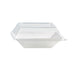 Couvercle PET transparent 13,2 cm x 13,2 cm x 3,1 cm - Compatible avec 210ECOD1314 - 50 unités