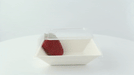 Couvercle PET transparent 13,2 cm x 13,2 cm x 3,1 cm - Compatible avec 210ECOD1314 - 50 unités