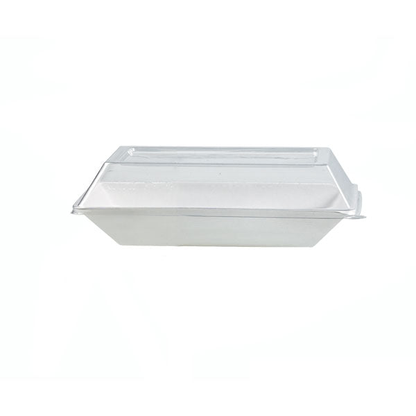 Couvercle PET transparent 18 cm x 13,3 cm x 3 cm - Compatible avec 210ECOD1712, 210ECOD1712F - 50 unités