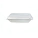Couvercle PET transparent 18 cm x 13,3 cm x 3 cm - Compatible avec 210ECOD1712, 210ECOD1712F - 50 unités