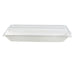 Couvercle PET transparent 26,2 cm x 13,2 cm x 3,3 cm - Compatible avec 210ECOD2614, 210ECOD2614F - 50 unités