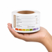 Etiquette hydrosoluble HACCP - 7 cm x 4 cm - 250 unités